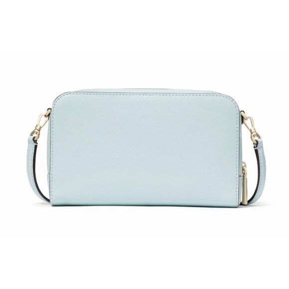 New Kate Spade Staci Dual Zip Around Crossbody Crisp Sky - Picture 4 of 5